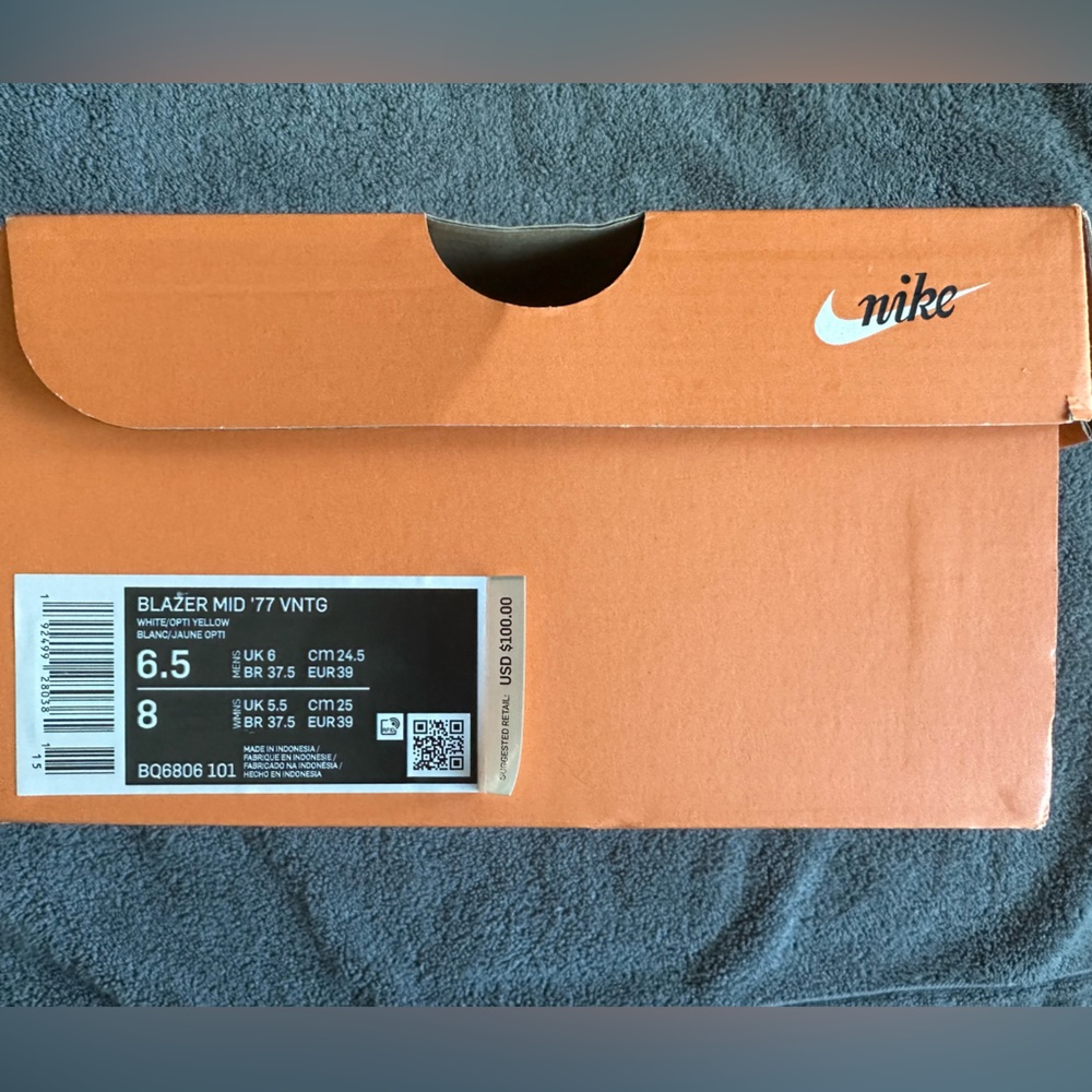 Nike Blazer Mid 77 Vintage Sneakers - Men 6.5 - Barely Worn - Picture 12 of 12